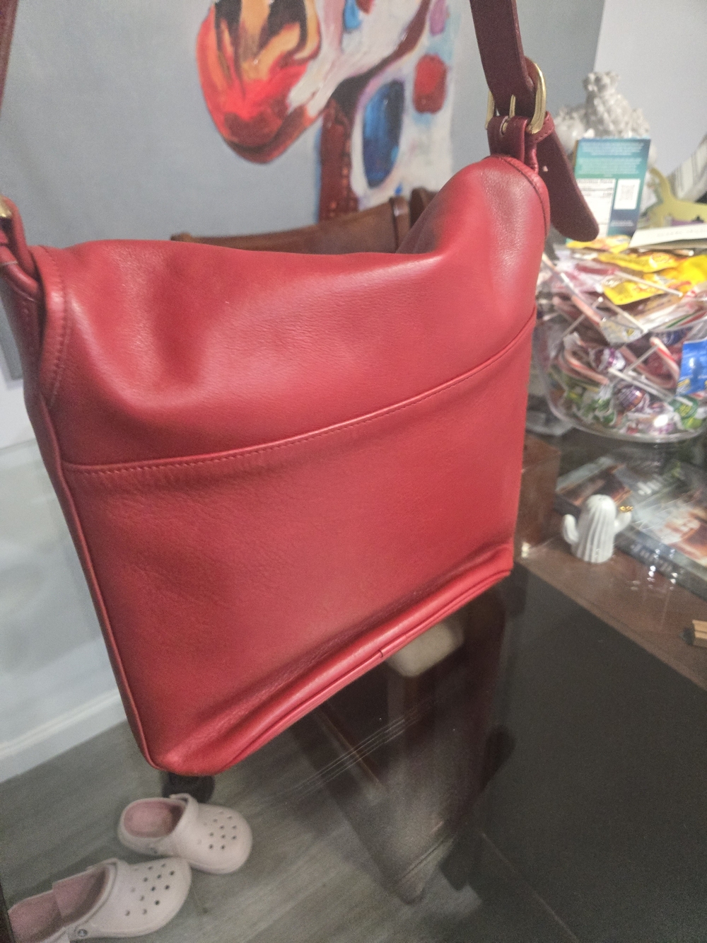 Vintage Coach Whitney Style #4115 Red - Picture 3 of 9